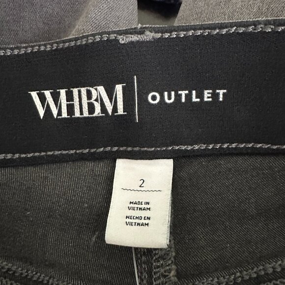 NWT White House Black Market High Rise Slim w/ Stones Jeans Slate Wash 2 #WHBM41 - Picture 6 of 11